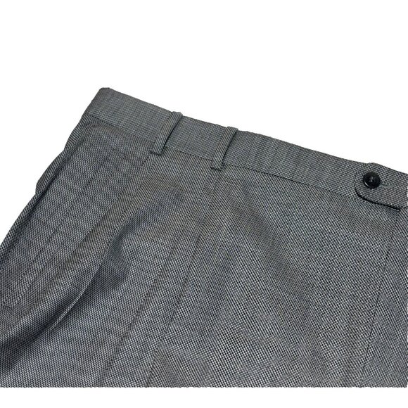 Zanella Nordstrom Gray Microdots Wool Dress Pants Slacks 48x32 Trousers Italy - Picture 1 of 11
